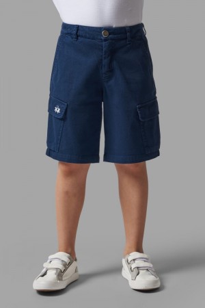 Bermudas La Martina Brushed Cotton Niños Azules Chile | TTQ-3547