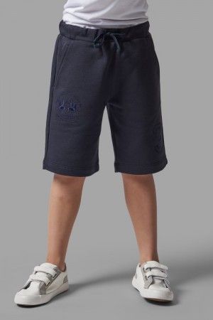 Bermudas La Martina Brushed Cotton Niños Azules Chile | TJA-3507