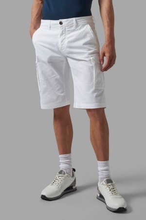 Bermudas La Martina Regular-fit Stretch Cotton Hombre Blancas Chile | COT-9564