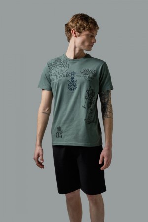 Polera La Martina Regular-fit Cotton Hombre Verde Oliva Chile | WBU-8134