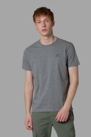 Polera La Martina Regular-fit Hombre Gris Chile | EYM-8207