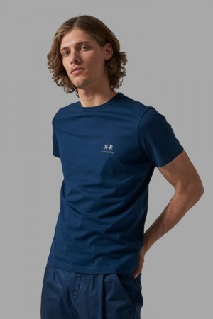 Polera La Martina Regular-fit Hombre Azul Marino Chile | MIK-8501