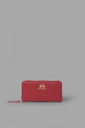 Carteras La Martina Plain-coloured Faux Leather Mujer Rojas Chile | EXX-0013