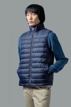 Chaleco La Martina Goose Down-padded Hombre Azul Marino Chile | LIO-6733