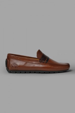 Mocasines La Martina Two-tone Leather Hombre Marrones Chile | QIZ-5769