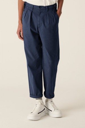 Pantalones Chinos La Martina Stretch Cotton Azul Marino Chile | OLW-0008