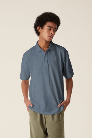 Polo La Martina LMRTN Cotton Azules Chile | EIH-9254