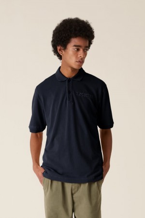 Polo La Martina LMRTN Cotton Azul Marino Chile | SWG-4177