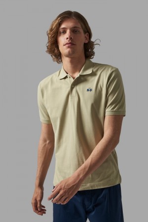 Polo La Martina Regular-fit Classic Piqué Hombre Beige Chile | QRA-9722