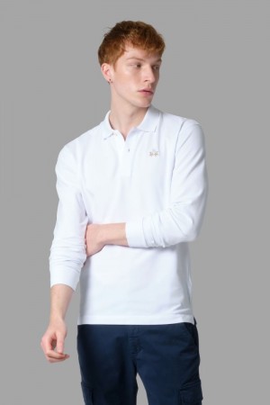 Polo La Martina Slim-fit Hombre Blancas Chile | KSE-1367