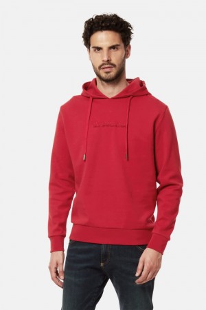 Sudadera La Martina Regular-fit Brushed Cotton Hombre Rojas Chile | MNK-6214