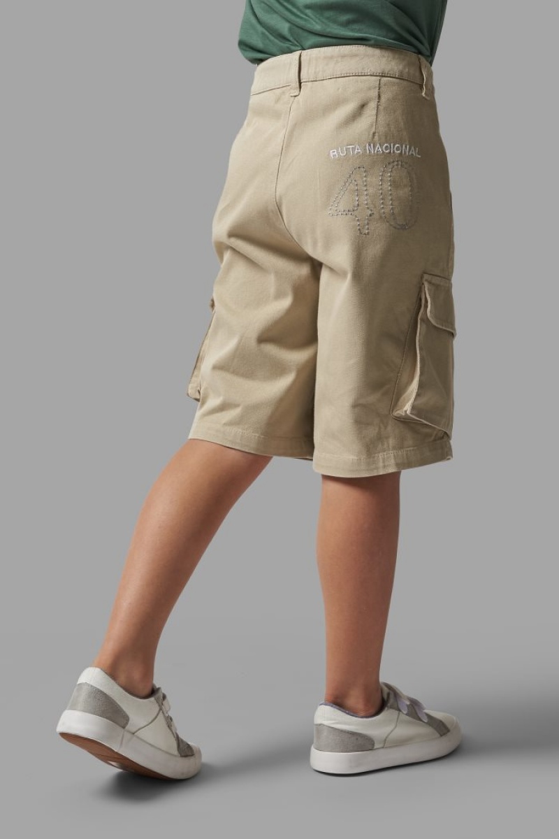 Bermudas La Martina Brushed Cotton Niños Beige Chile | RKN-9772