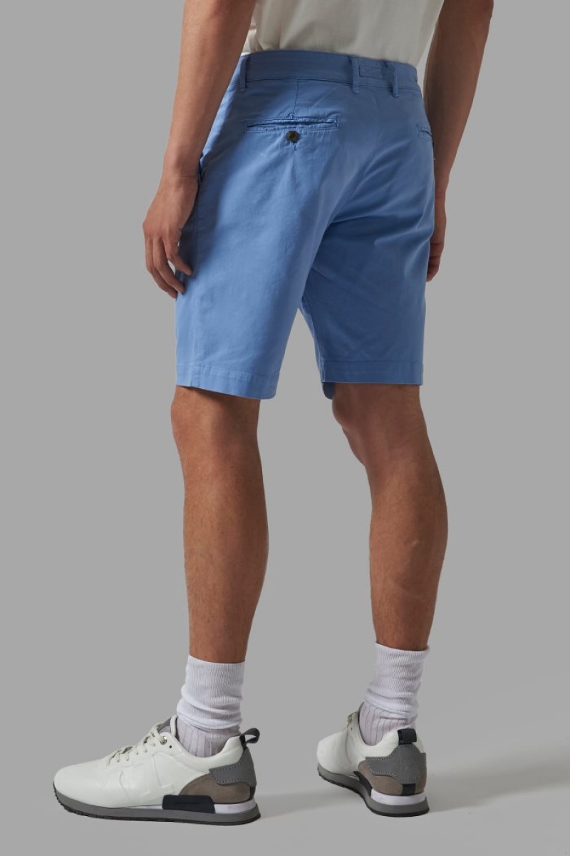 Bermudas La Martina Regular-fit Stretch Cotton Hombre Azules Chile | IYZ-1900