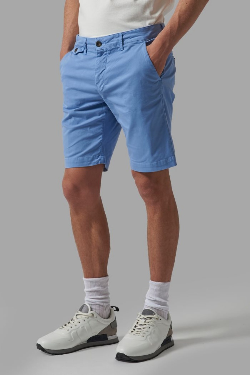 Bermudas La Martina Regular-fit Stretch Cotton Hombre Azules Chile | IYZ-1900