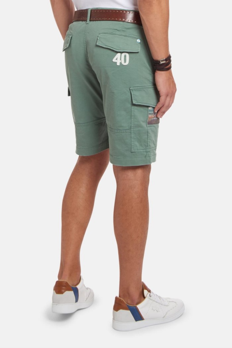 Bermudas La Martina Regular-fit Stretch Cotton Hombre Verde Oliva Chile | IZK-3547