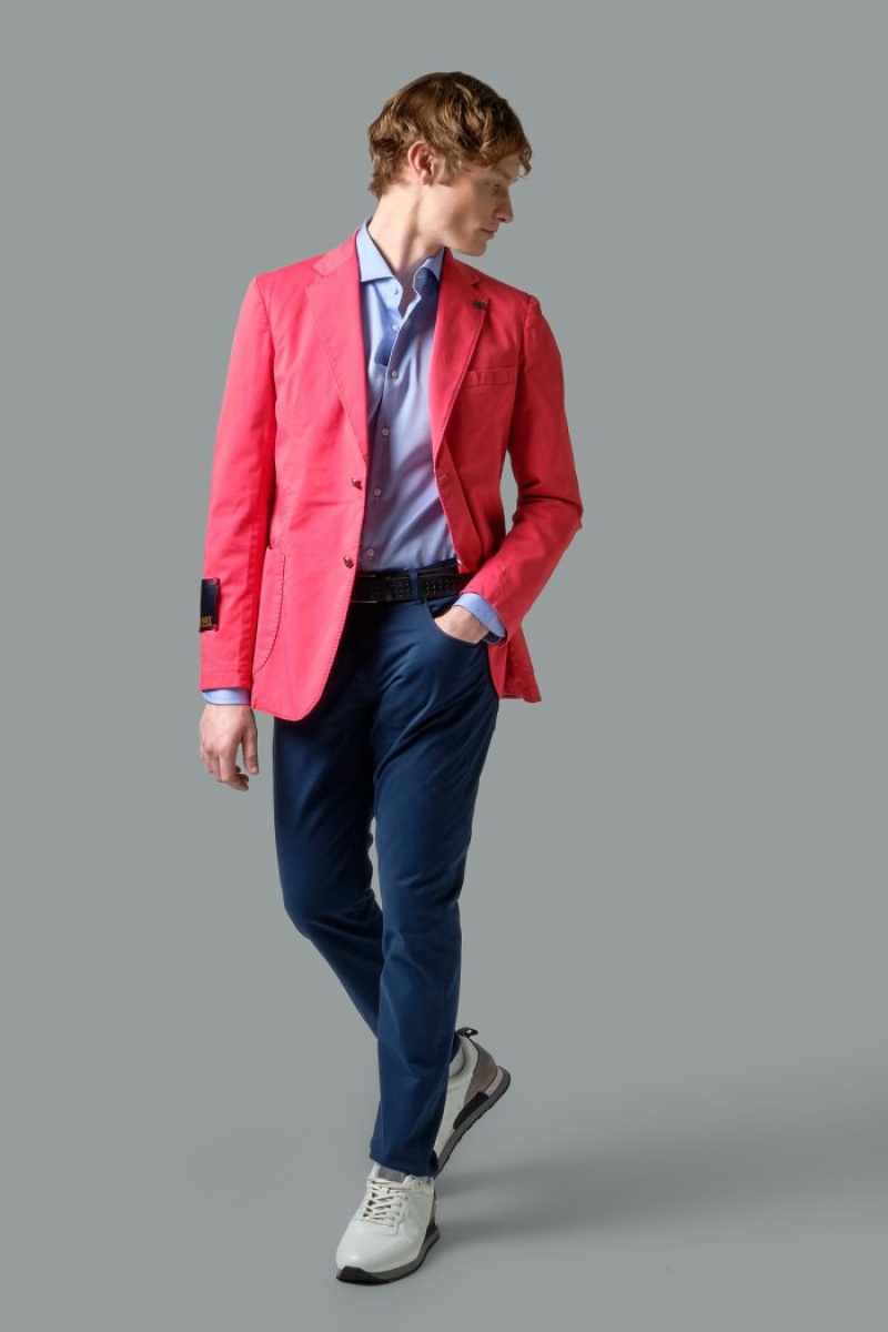 Blazers La Martina Regular-fit Stretch Cotton Hombre Coral Chile | GPB-9904