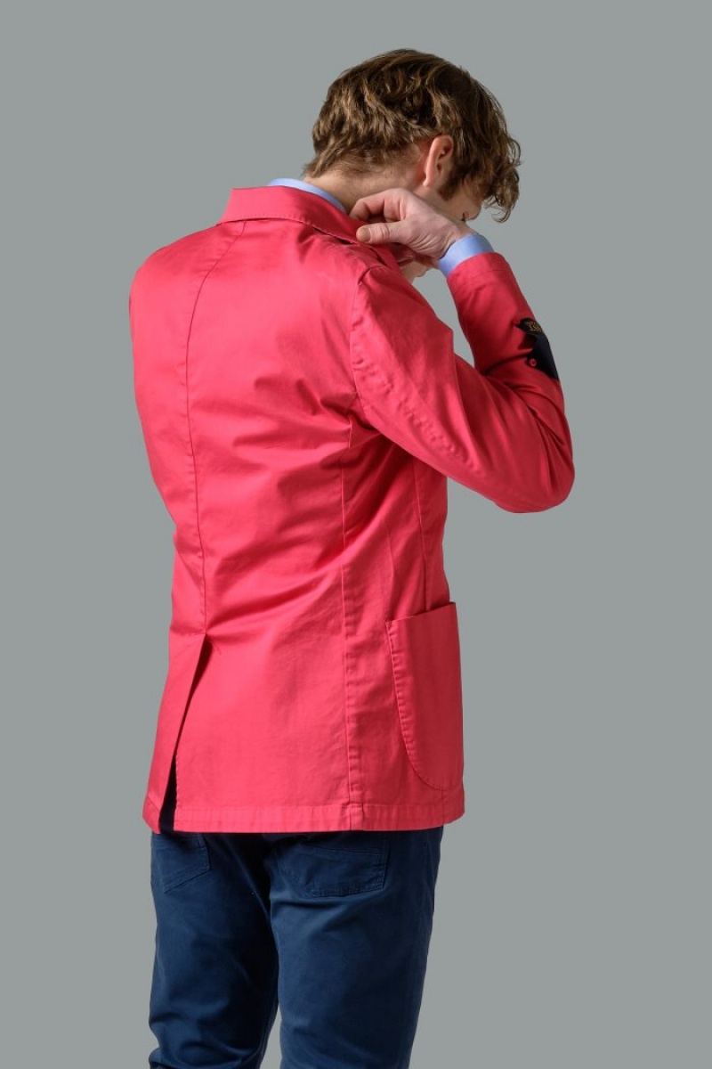 Blazers La Martina Regular-fit Stretch Cotton Hombre Coral Chile | GPB-9904