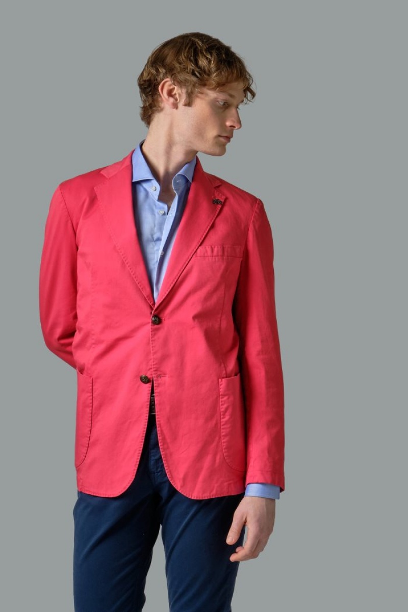 Blazers La Martina Regular-fit Stretch Cotton Hombre Coral Chile | GPB-9904