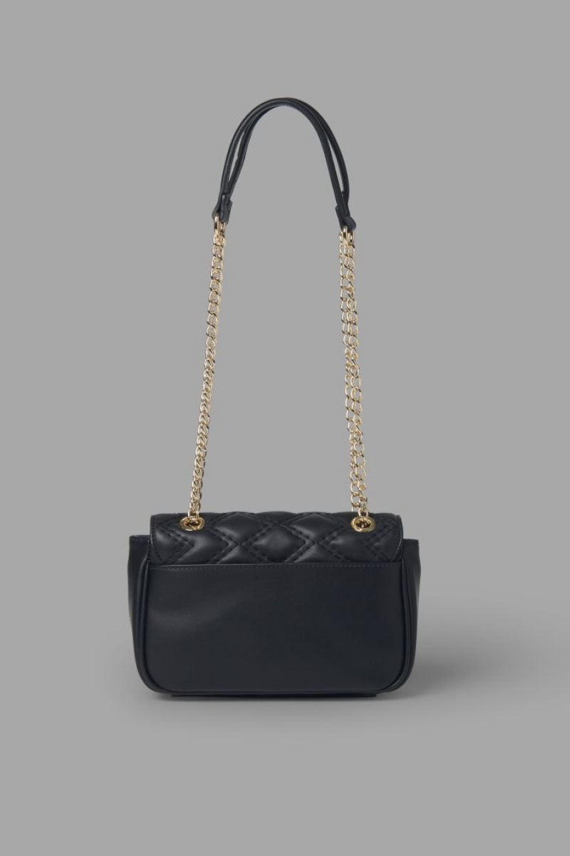 Bolsa Cruzada La Martina Faux Leather Mujer Negras Chile | AKU-2476