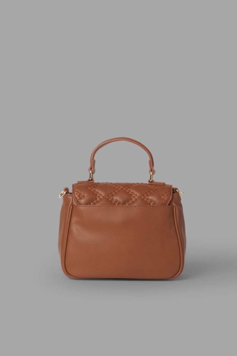 Bolsa De Mensajero La Martina Faux Leather Mujer Marrones Chile | FDI-8925