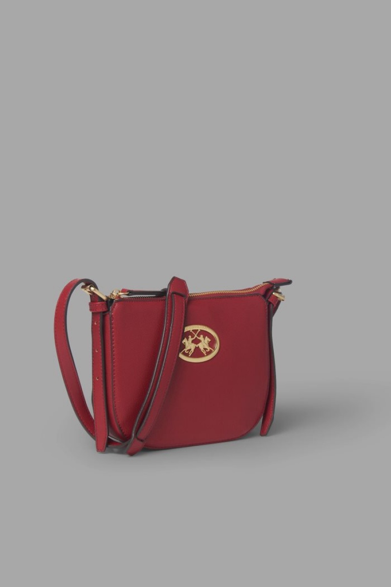 Bolsas La Martina Classic Faux Leather Mujer Rojas Chile | AKC-4845