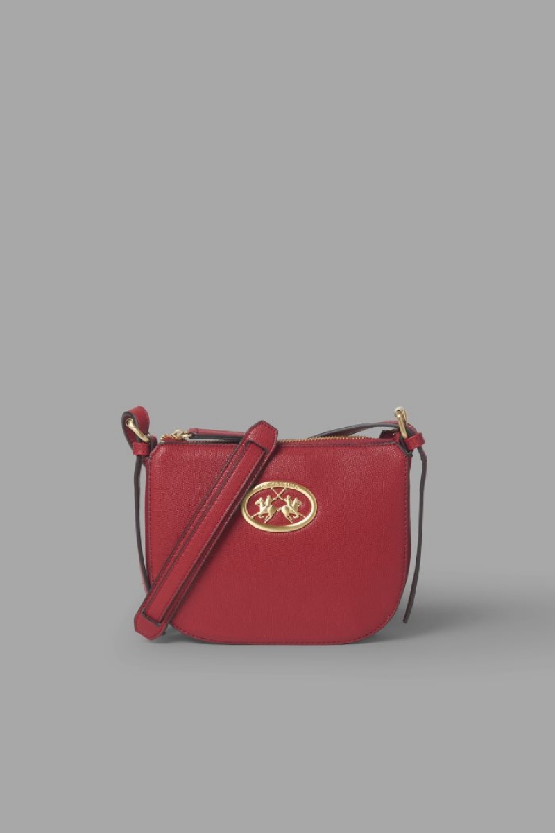 Bolsas La Martina Classic Faux Leather Mujer Rojas Chile | AKC-4845