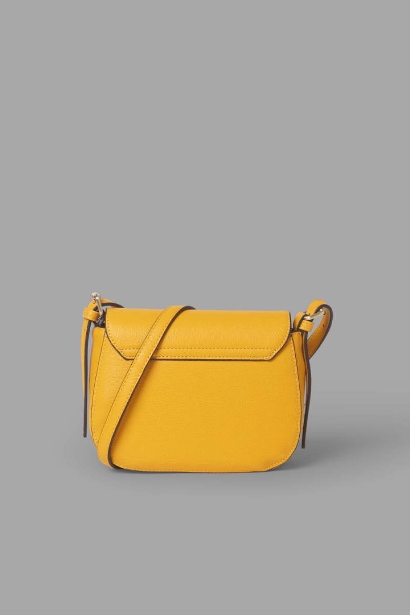 Bolsas La Martina Faux Leather Flapover Mujer Amarillo Chile | ZNN-0769