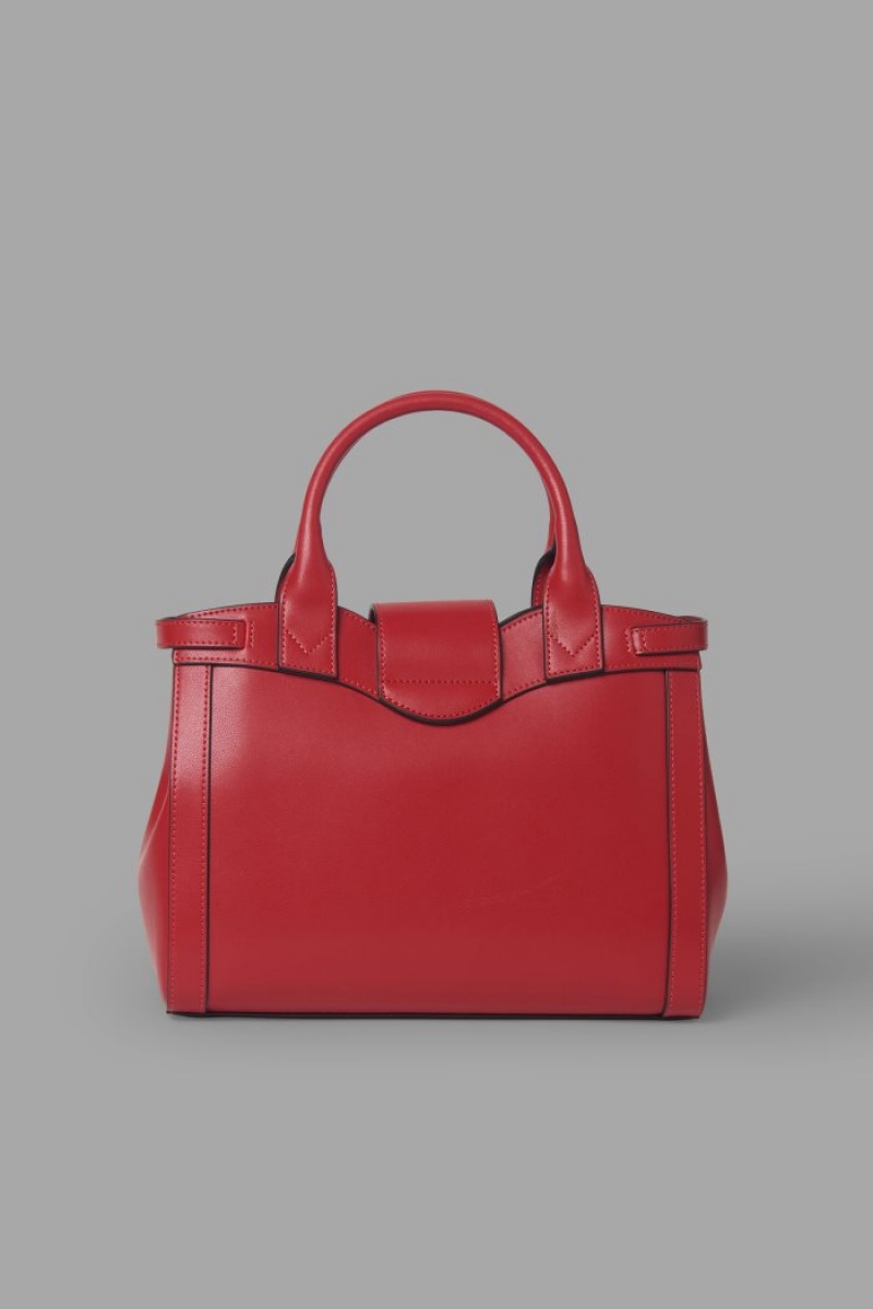 Bolsas La Martina Plain-coloured Trapeze Mujer Rojas Chile | KTQ-6704