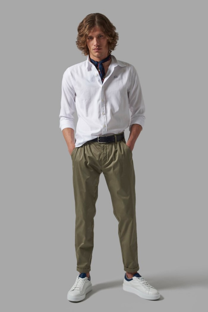 Camisas La Martina Regular-fit Hombre Blancas Chile | SSF-5381