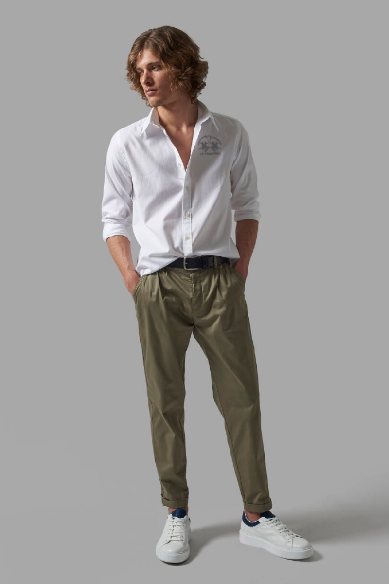 Camisas La Martina Regular-fit Hombre Blancas Chile | OQT-6513