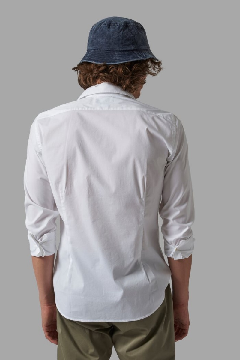 Camisas La Martina Slim Fit Hombre Blancas Chile | JRT-2216