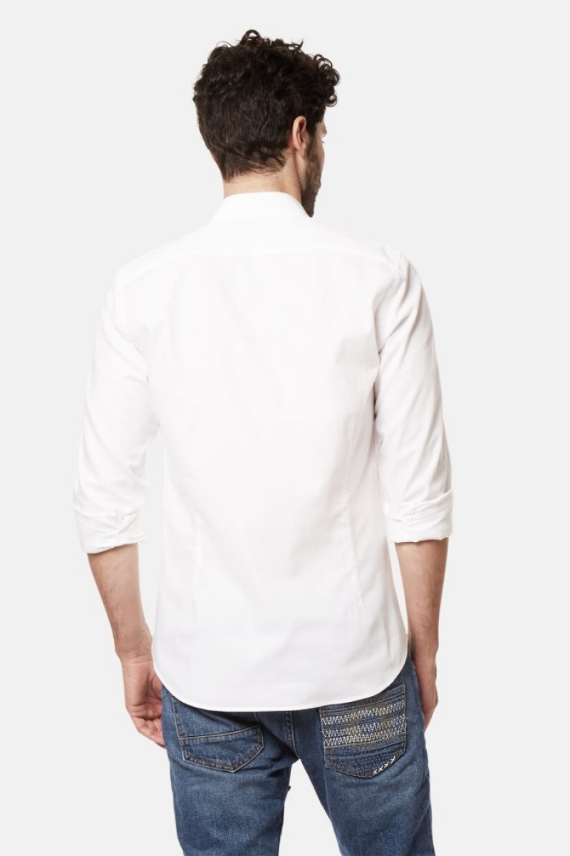 Camisas La Martina Slim-fit 100% Cotton Hombre Blancas Chile | UMH-1598