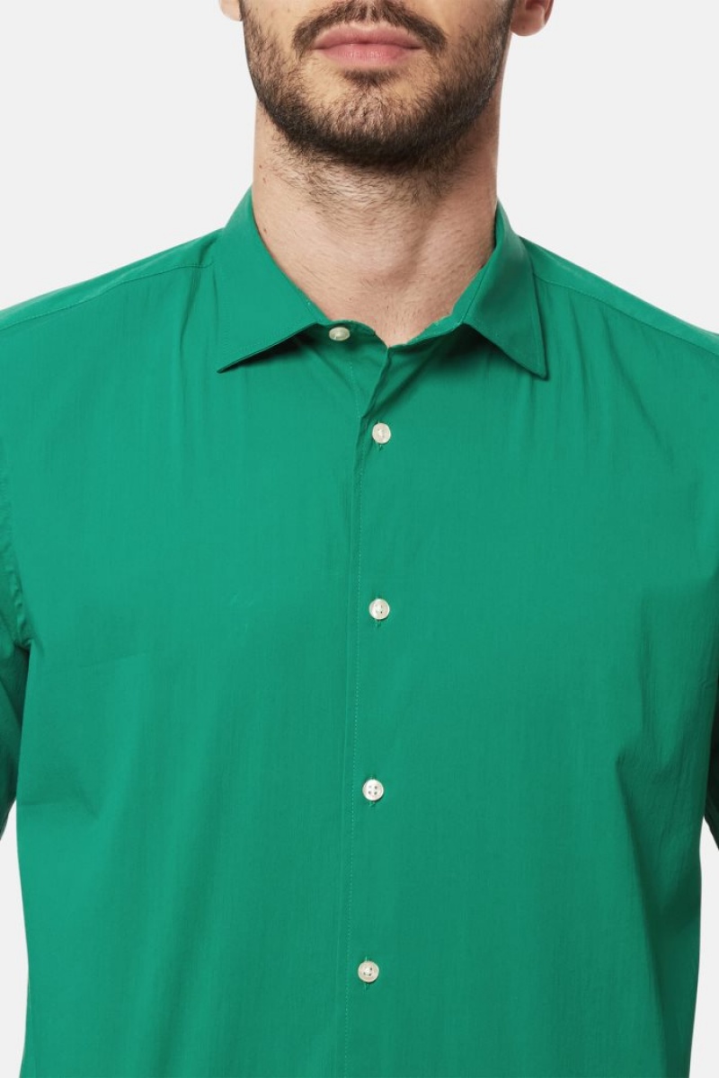 Camisas La Martina Slim-fit Stretch Cotton Hombre Verde Chile | LCZ-8927