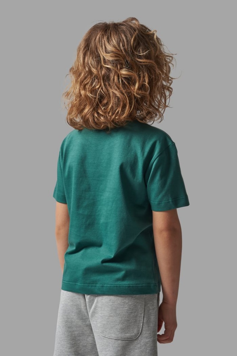 Polera La Martina Classic Cotton Niños Verde Chile | CSY-6996