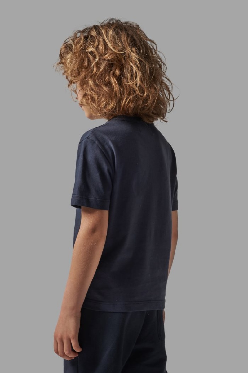 Polera La Martina Classic Cotton Niños Azules Chile | DQP-0737