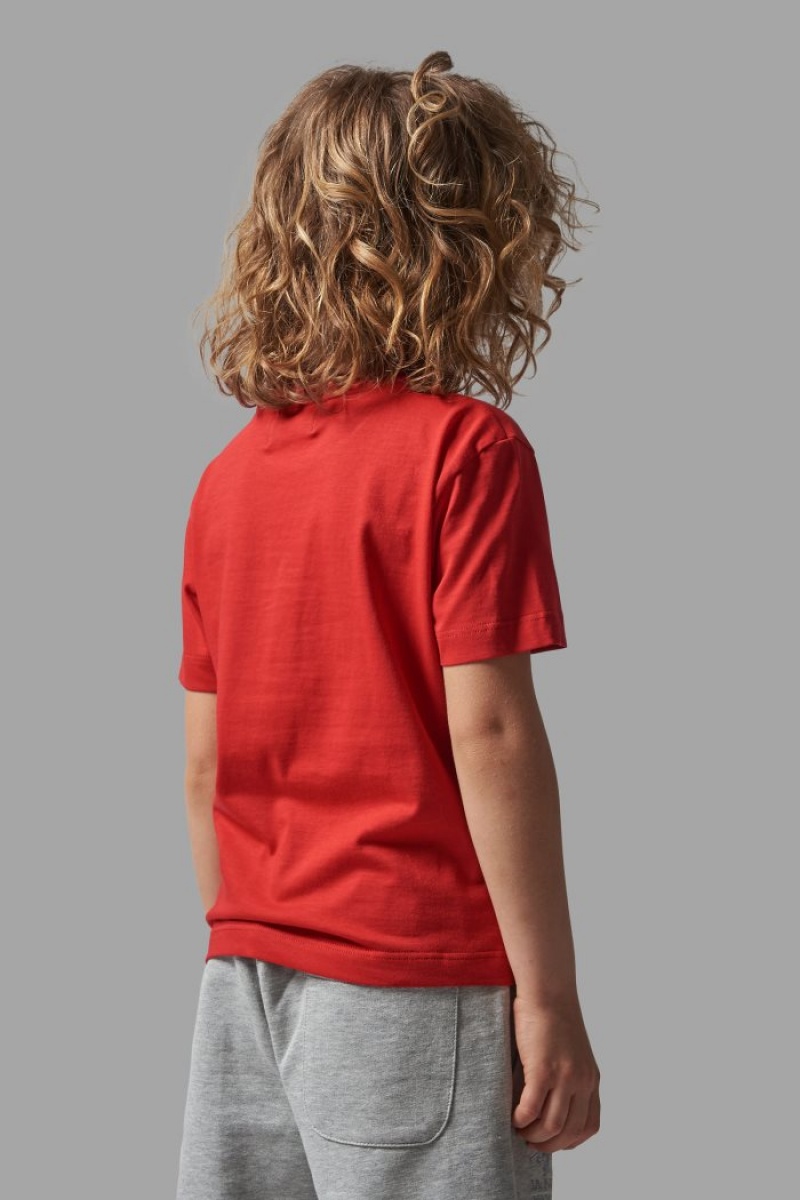 Polera La Martina Classic Cotton Niños Rojas / Royal Chile | WWA-1735