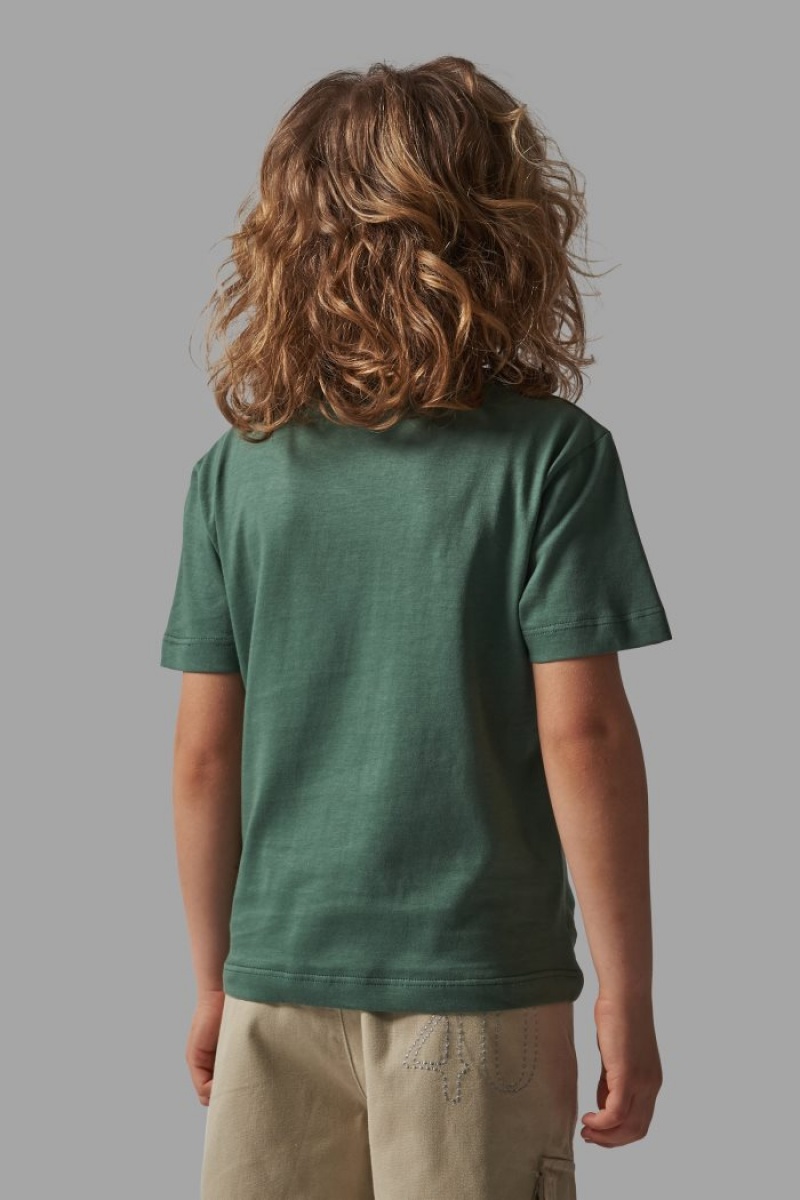 Polera La Martina Classic Cotton Niños Verde Chile | TBY-0393