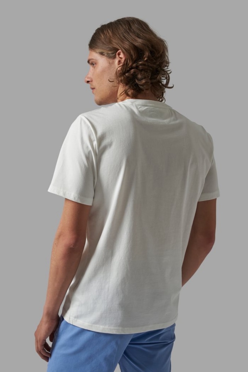 Polera La Martina Comodidad-fit 100% Cotton Hombre Blancas Chile | CDJ-3634