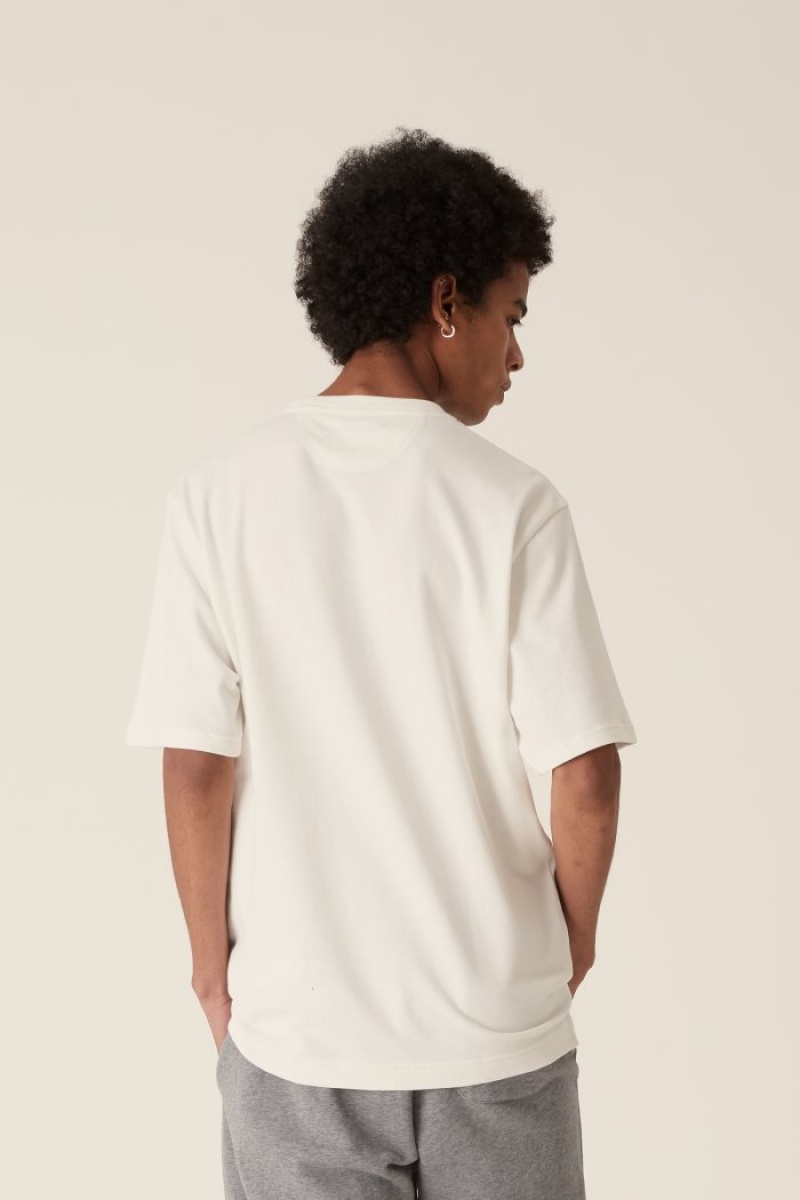 Polera La Martina LMRTN Basic Breast-pocket Blancas Chile | WUR-3586