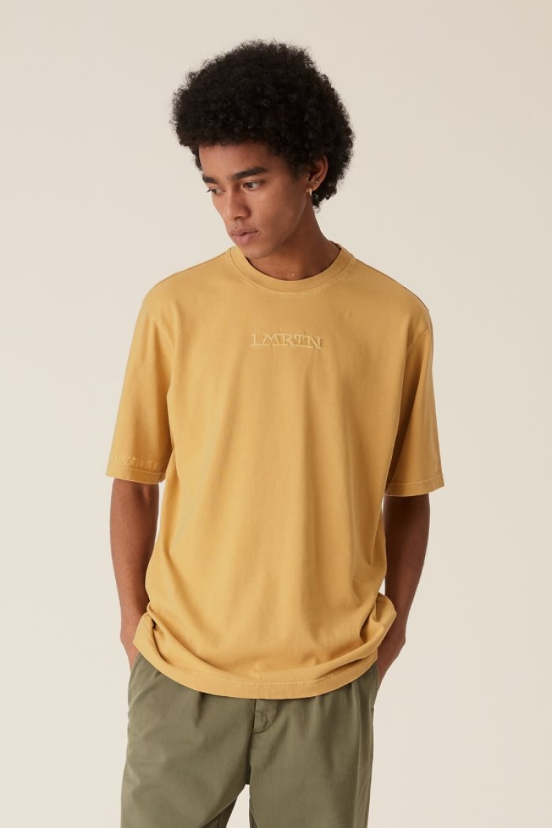 Polera La Martina LMRTN Basic Amarillo Chile | IIX-0425