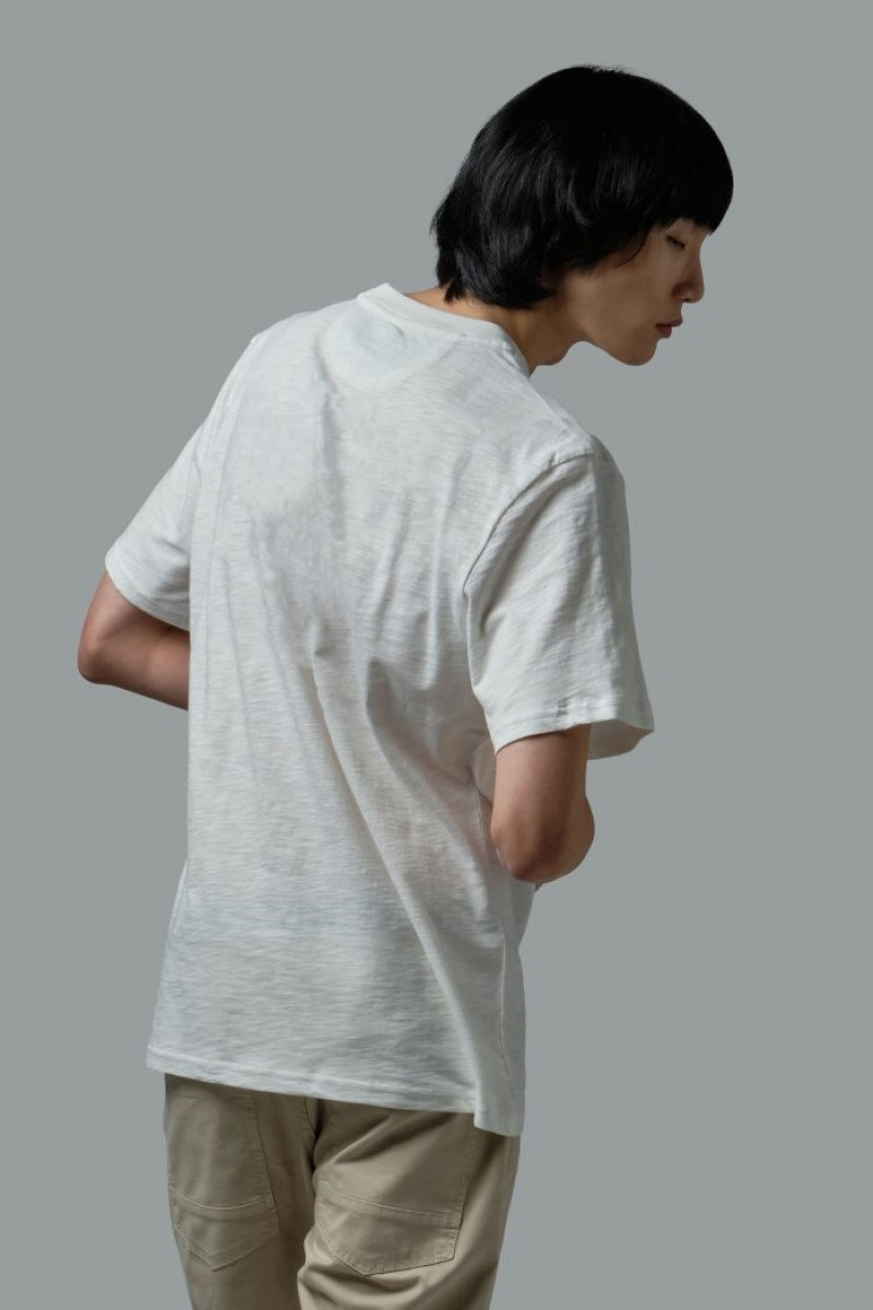 Polera La Martina Oversized 100% Cotton Hombre Blancas Chile | RFJ-6261