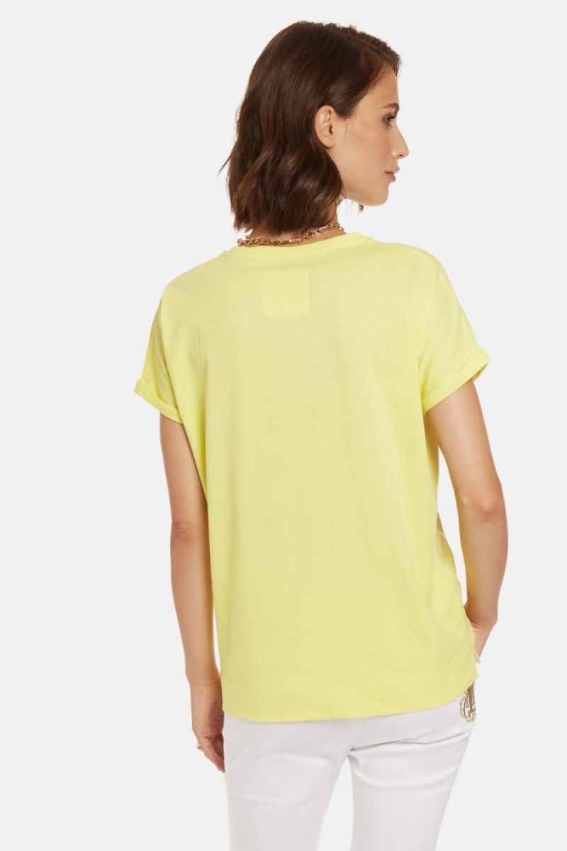 Polera La Martina Regular-fit 100% Cotton Mujer Limón Chile | BFX-2182