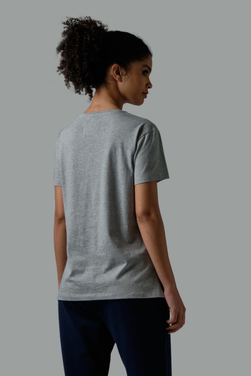 Polera La Martina Regular-fit 100% Cotton Mujer Gris Claro Chile | BPS-1187