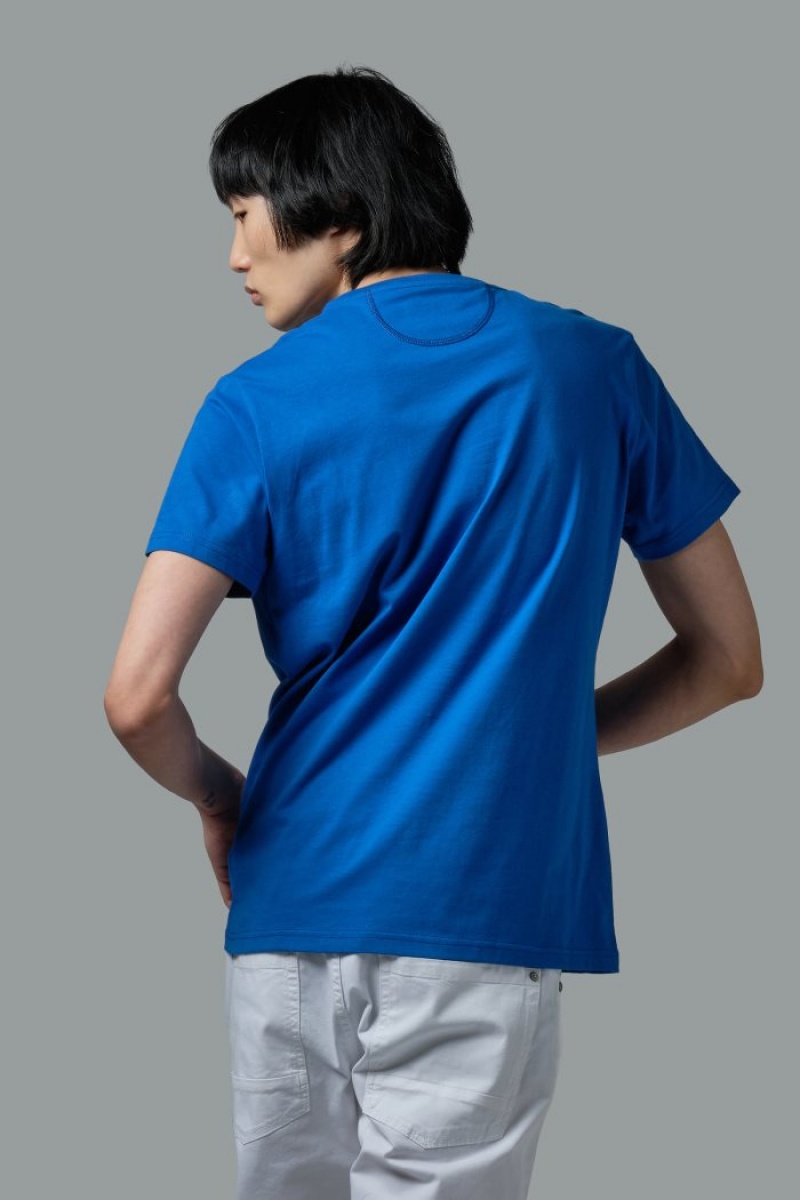 Polera La Martina Regular-fit Cotton Hombre Azules Chile | HEM-6288