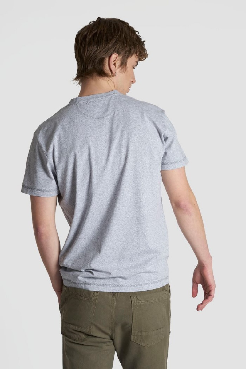 Polera La Martina Regular-fit Cotton Hombre Gris Claro Chile | ERQ-0481