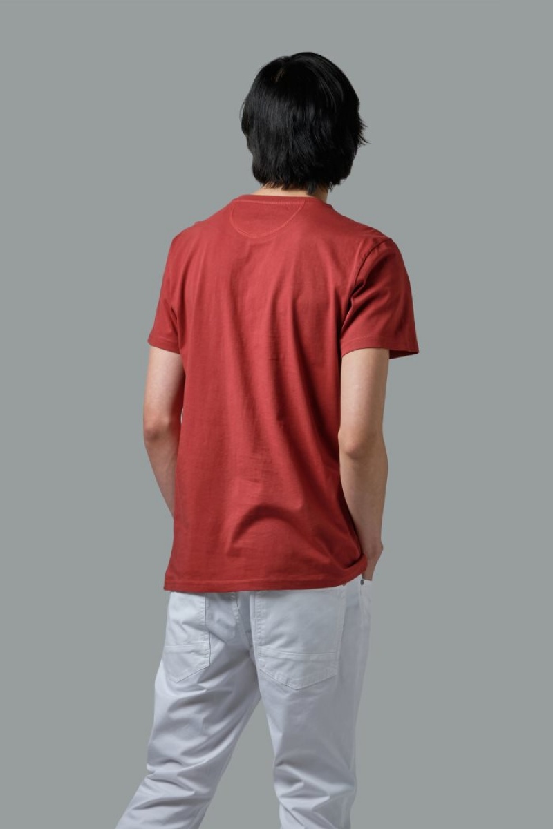 Polera La Martina Regular-fit Cotton Hombre Rojas Chile | GAW-0929