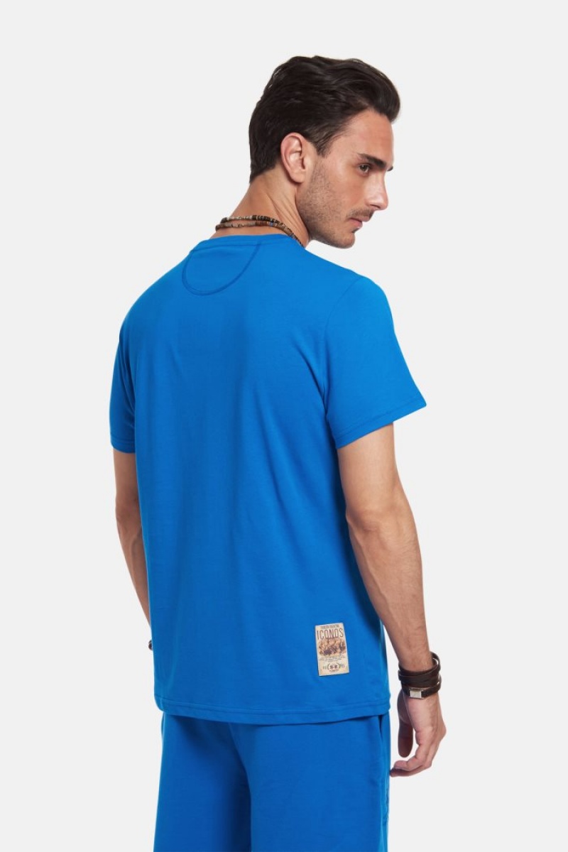 Polera La Martina Regular-fit Cotton Hombre Azules Chile | BRG-6471