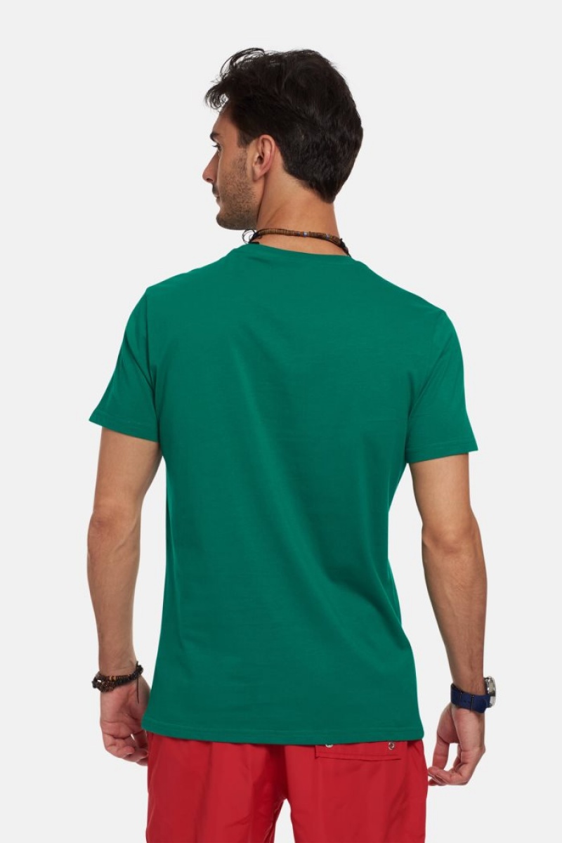 Polera La Martina Regular-fit Cotton Hombre Verde Chile | OJZ-3258