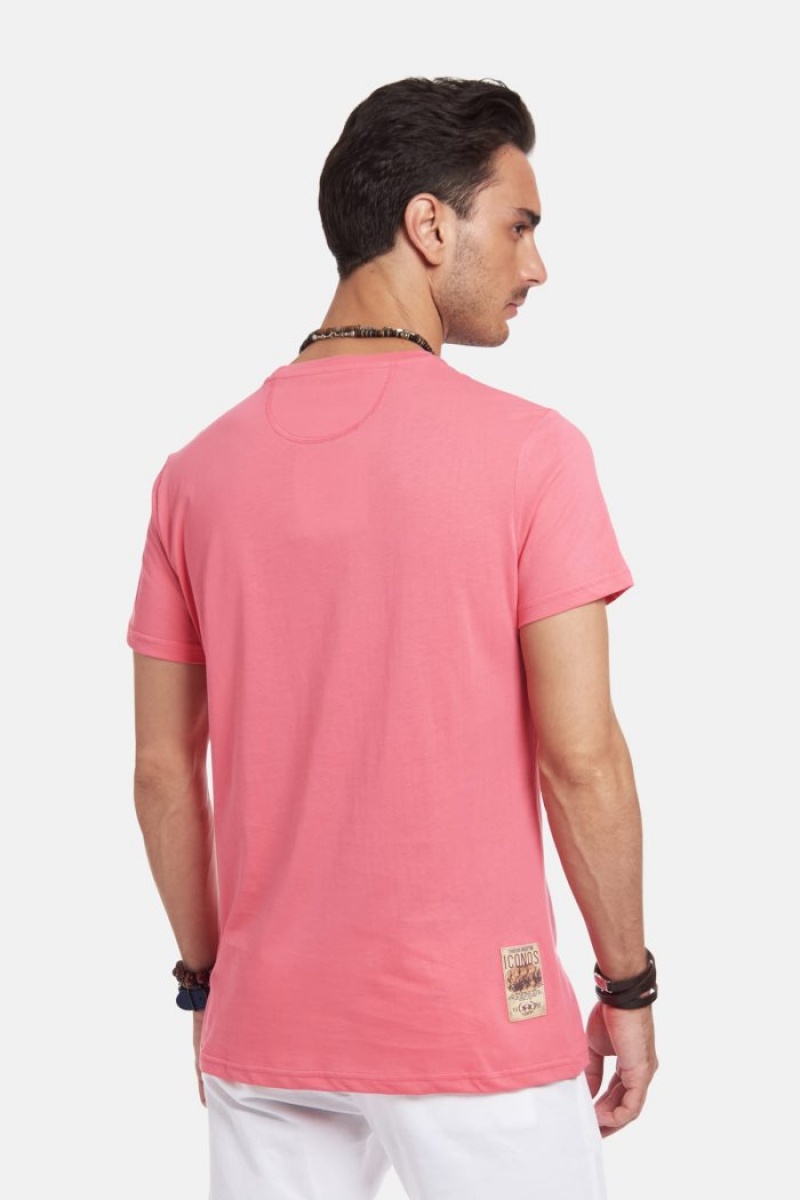 Polera La Martina Regular-fit Cotton Hombre Coral Chile | IQO-7515