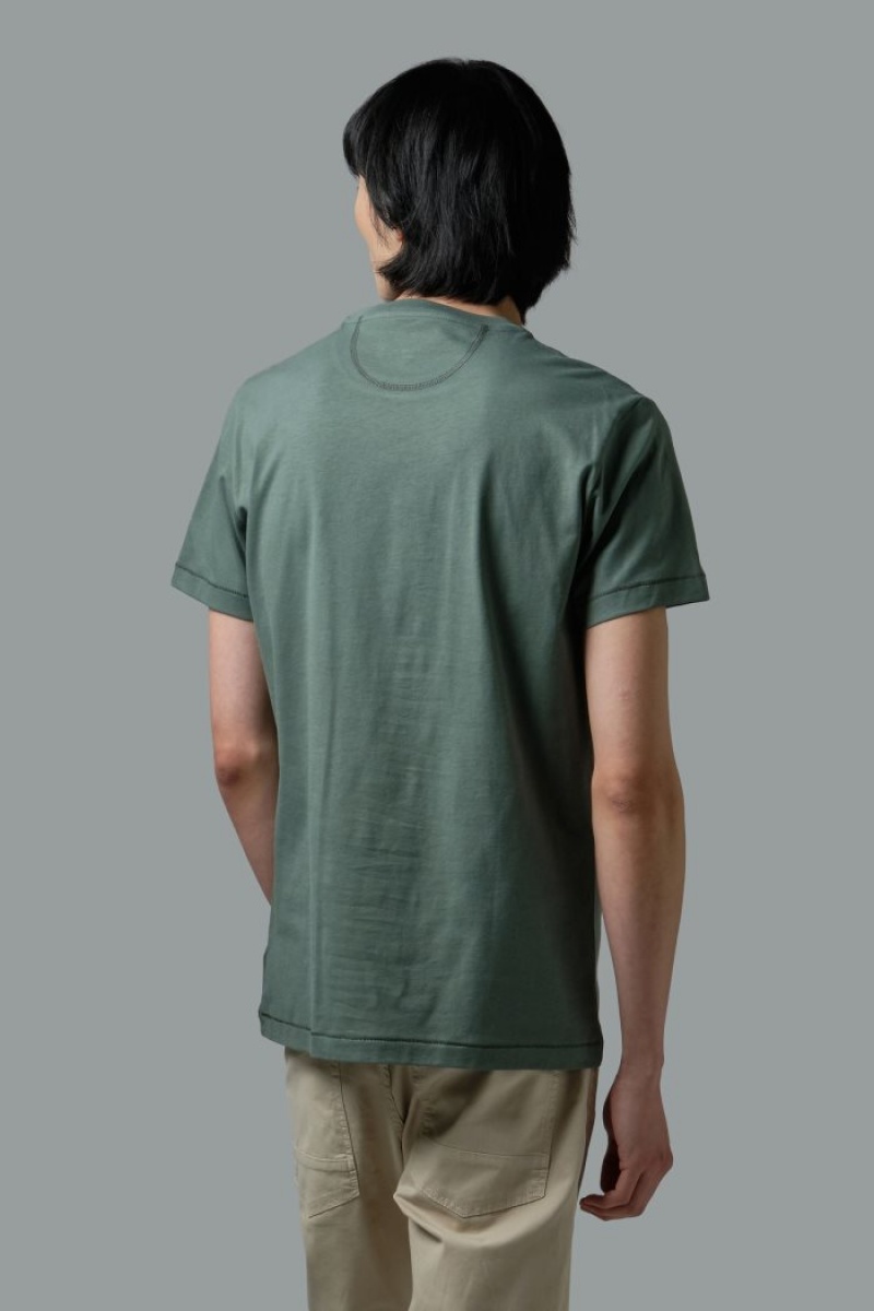 Polera La Martina Regular-fit Cotton Hombre Verde Oliva Chile | TVC-9644